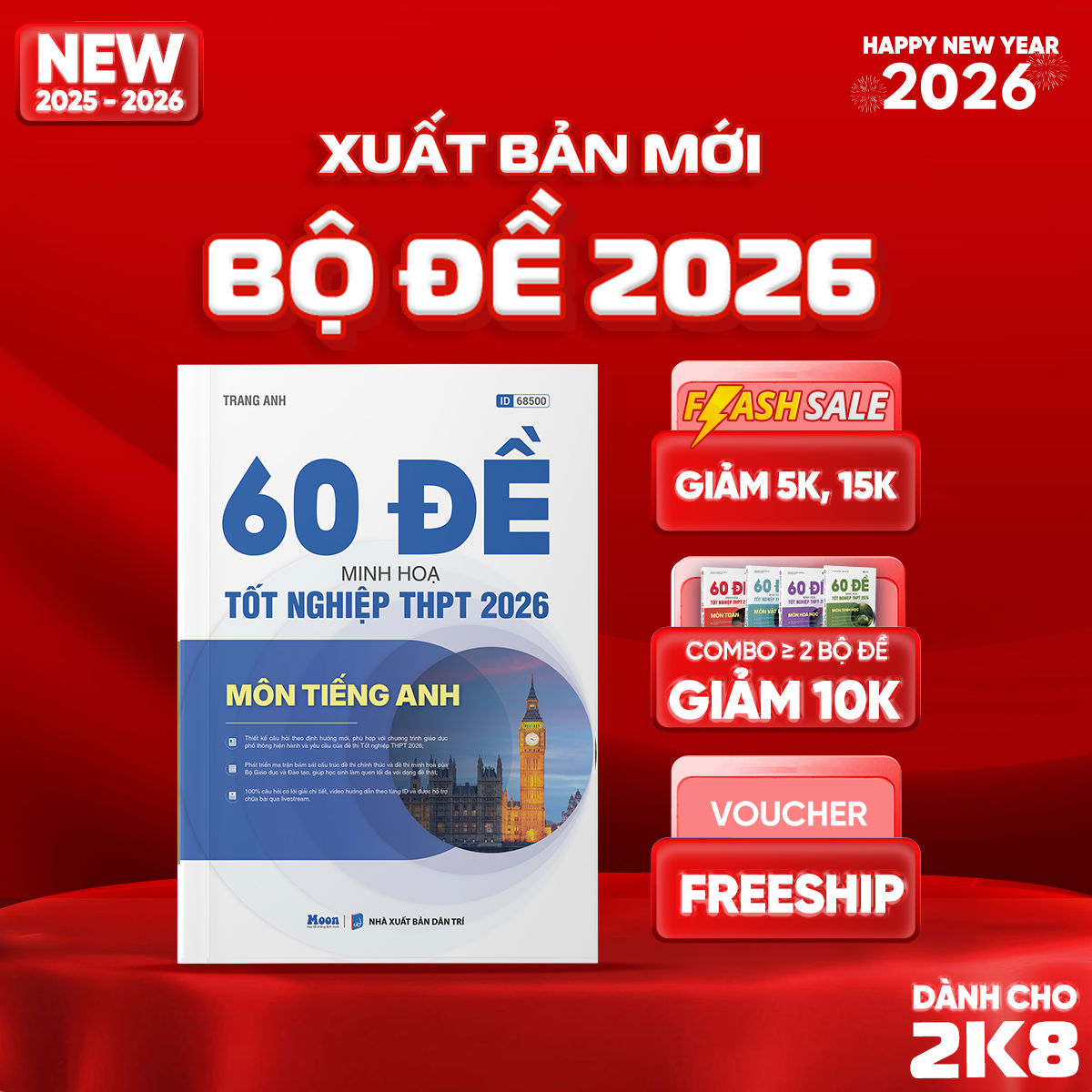 [2025-2026] 60 đề minh họa Tốt nghiệp THPT 2026 môn Tiếng Anh