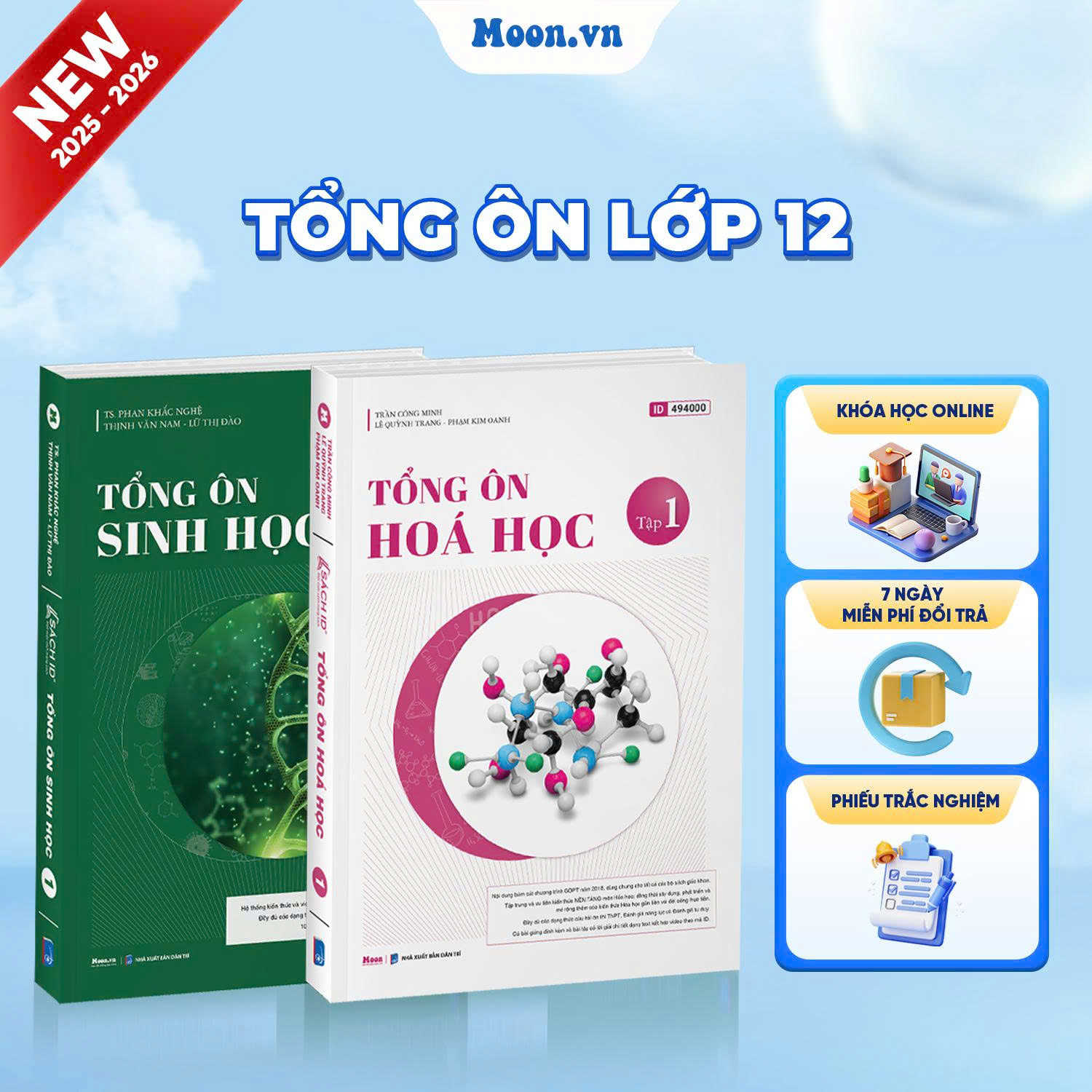 [2025-2026] Combo Tổng Ôn Sinh Học Tập 1 Và Tổng Ôn Hóa Học Tập 1