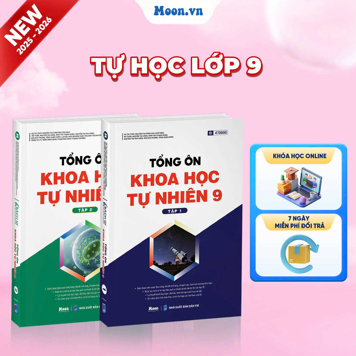 [2025-2026] Combo Tổng Ôn Khoa Học Tự Nhiên 9 Tập 1, Tập 2