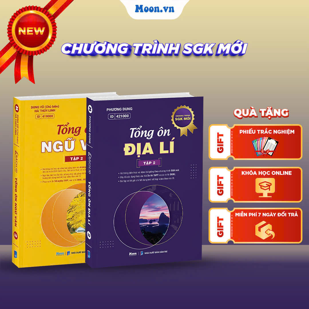 [LỚP 12 SGK MỚI] Combo Tổng Ôn Ngữ Văn Và Tổng Ôn Địa Lí Tập 2 - Ôn Thi ĐGNL 2025, Thi Tốt Nghiệp THPT 2025