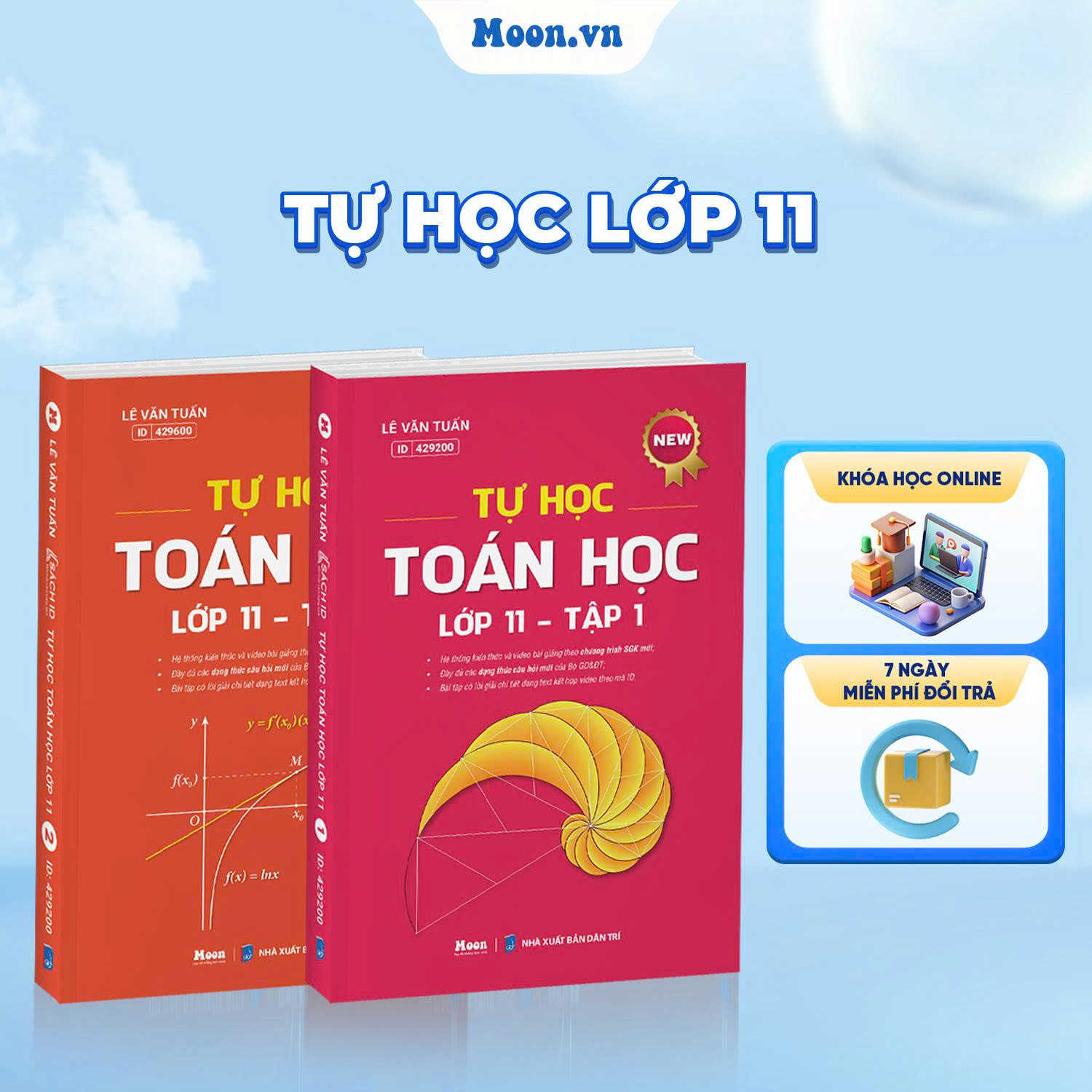Combo Tự Học Toán Học Lớp 11 - Tập 1, Tập 2 - SGK Mới