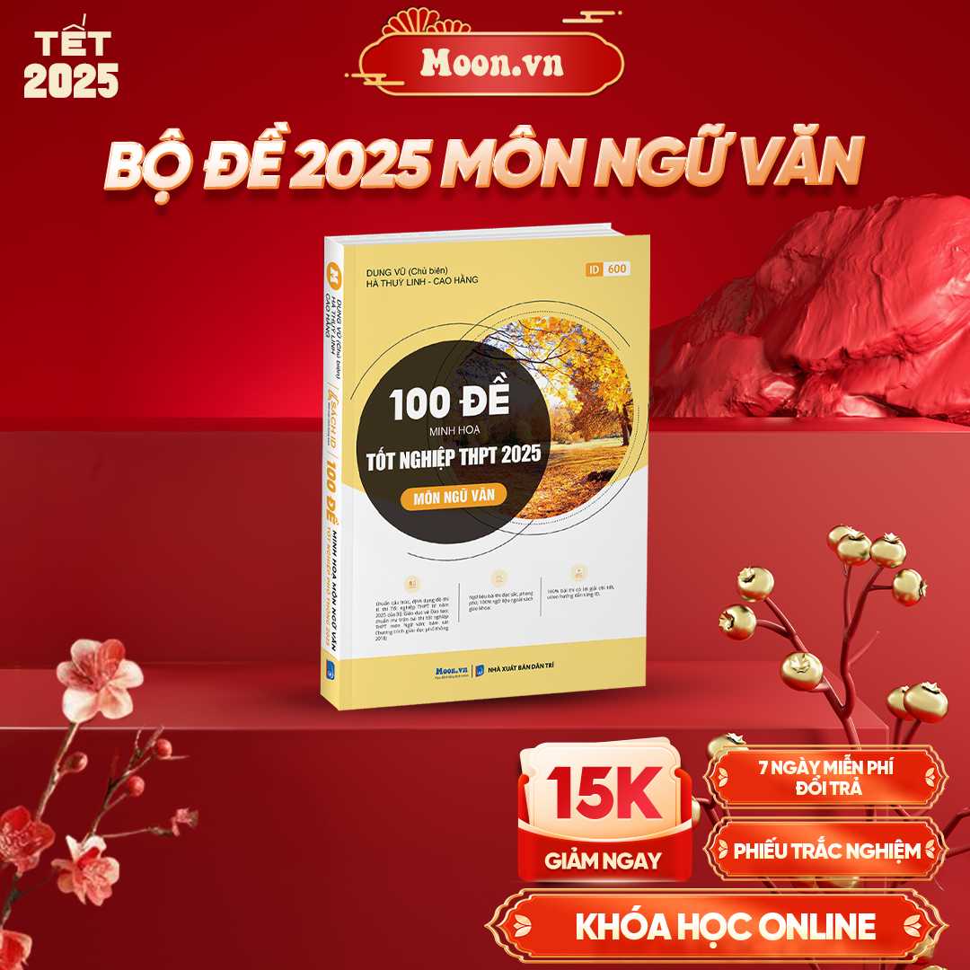 100 Đề Minh Họa Môn Ngữ Văn TNPT 2025