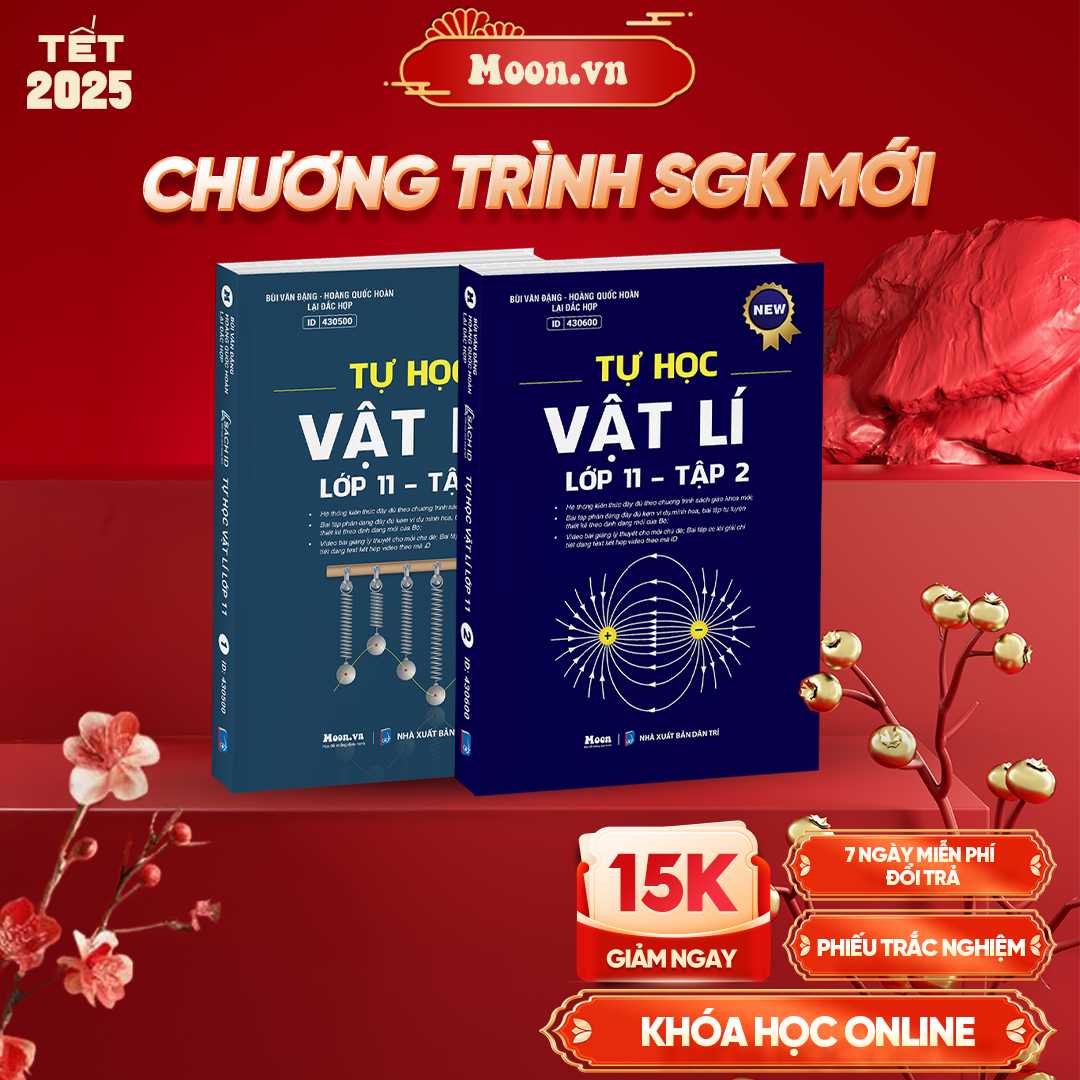 Combo Tự Học Vật Lí Lớp 11 - Tập 1, Tập 2 - SGK Mới