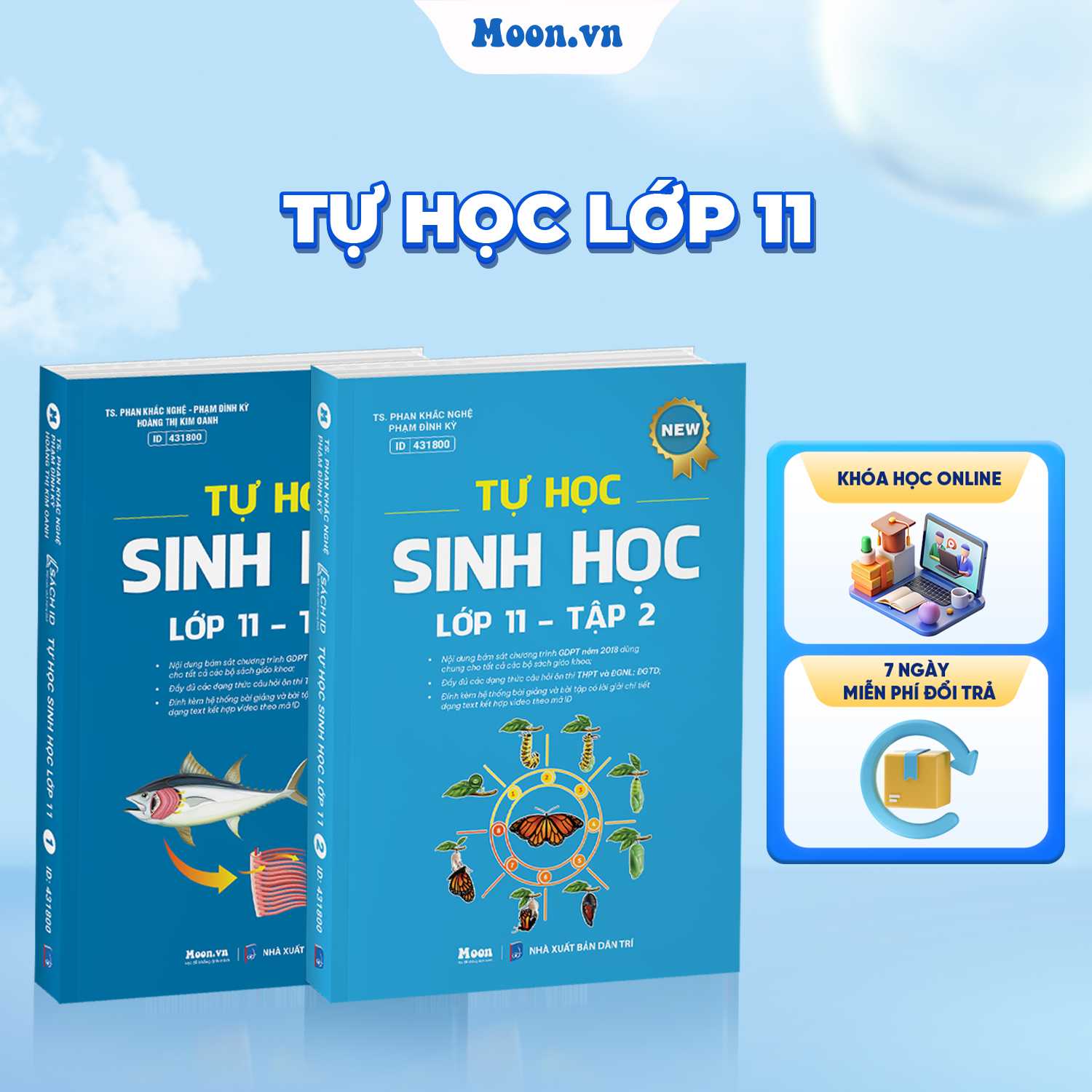 Combo Tự Học Sinh Học Lớp 11 - Tập 1, Tập 2 - SGK Mới