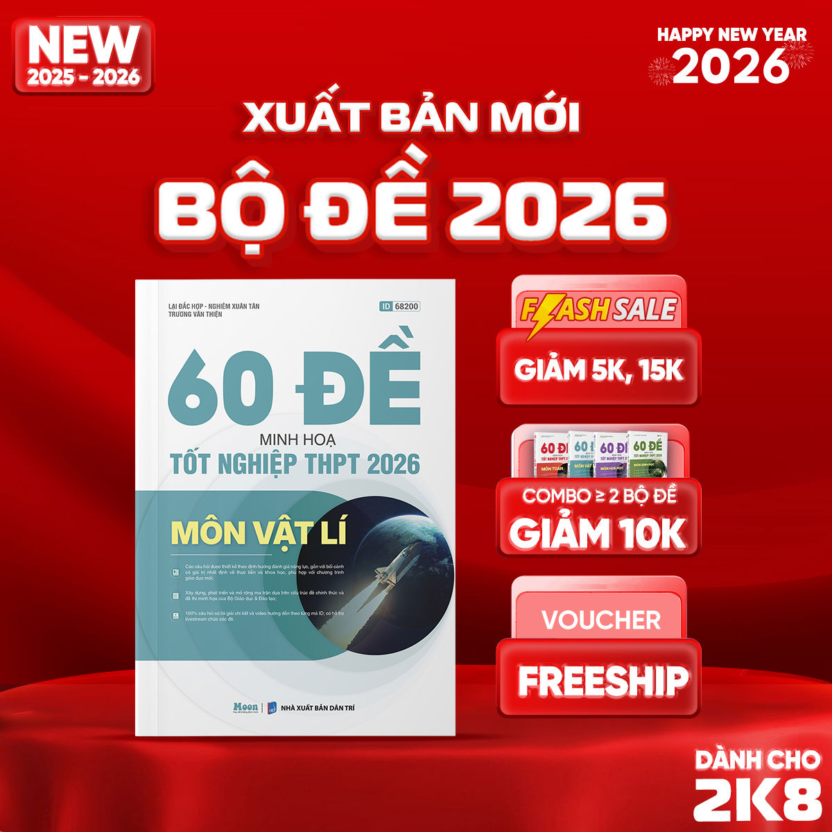 [2025-2026] 60 đề minh họa Tốt nghiệp THPT 2026 môn Vật lí