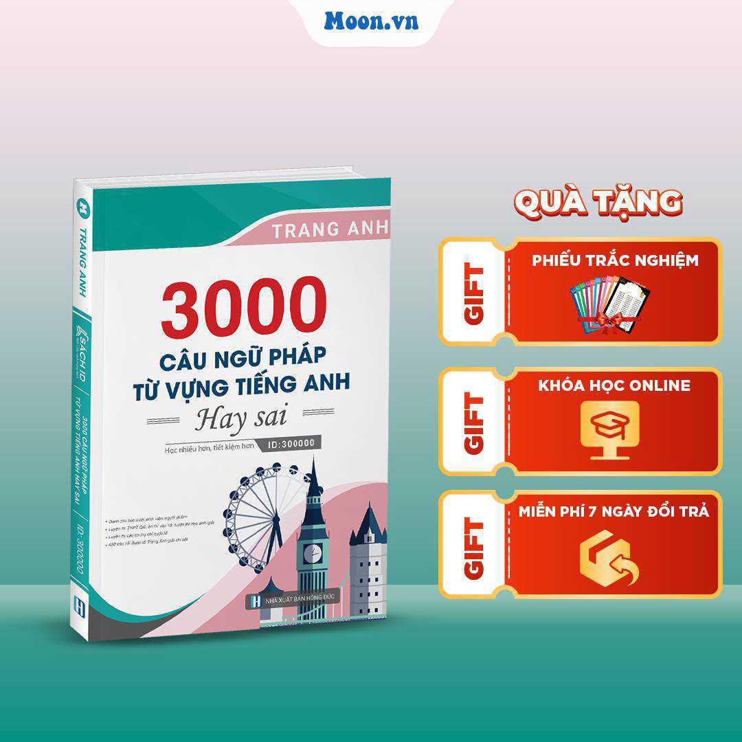 3000 Câu Ngữ Pháp - Từ Vựng Tiếng Anh Hay Sai - Premium