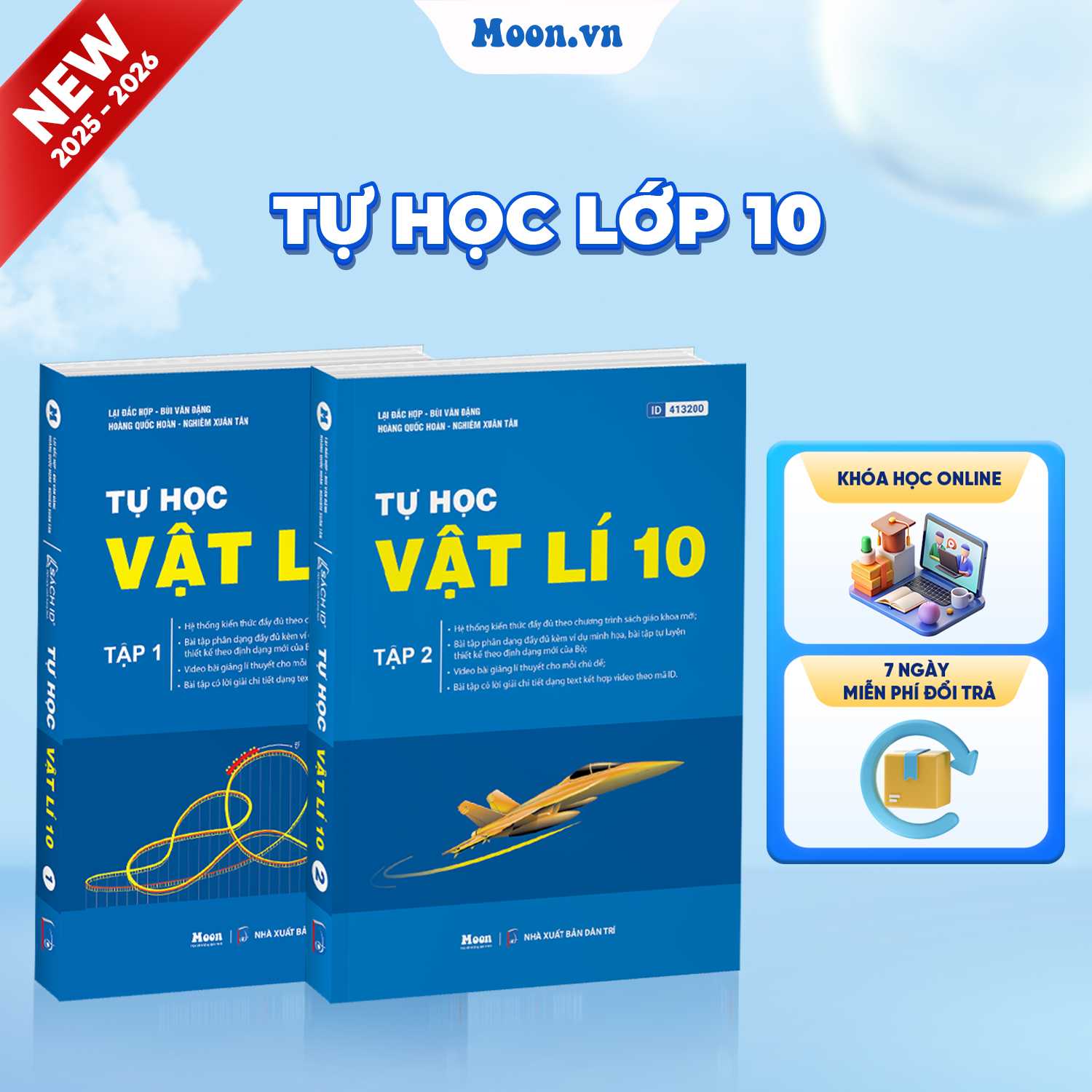 [2025-2026] Combo Tự Học Vật Lí Lớp 10 Tập 1- 2