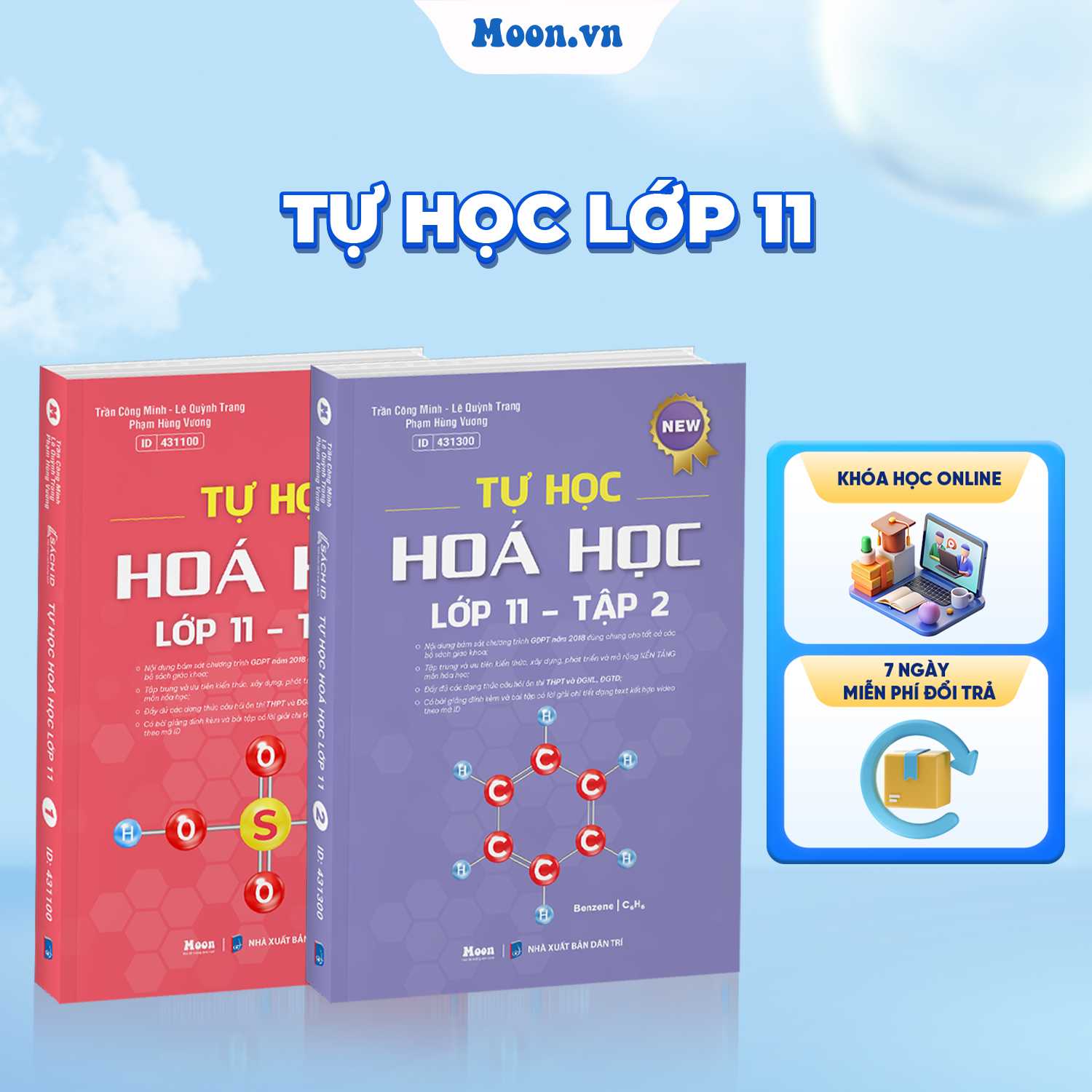 Combo Tự học Hóa học 11 - Tập 1, Tập 2 - SGK Mới