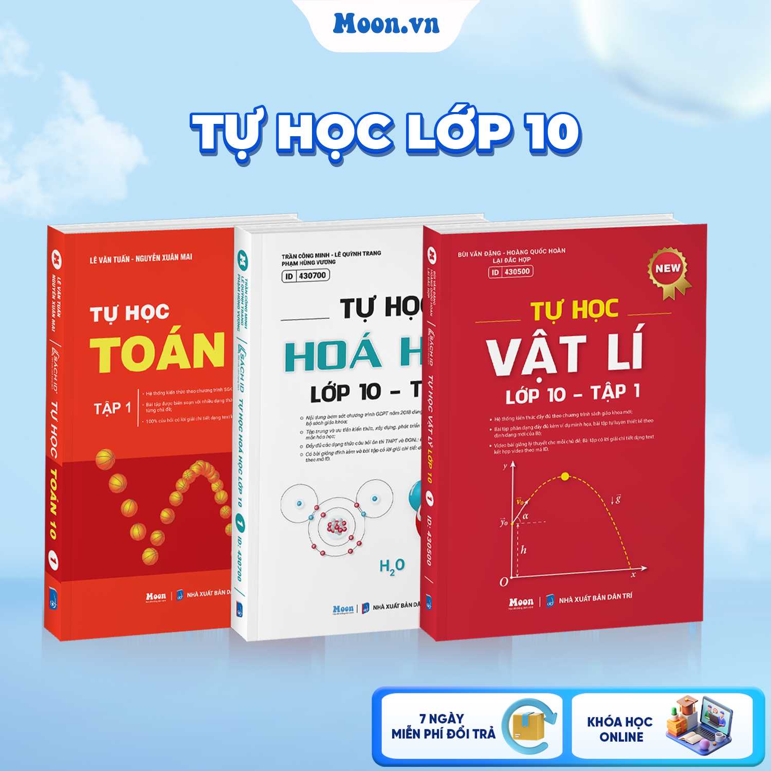 Combo Tự Học Toán - Lí - Hóa 10 - Tập 1 - Ôn Thi Tốt Nghiệp THPT, ĐGNL, ĐGTD 2025