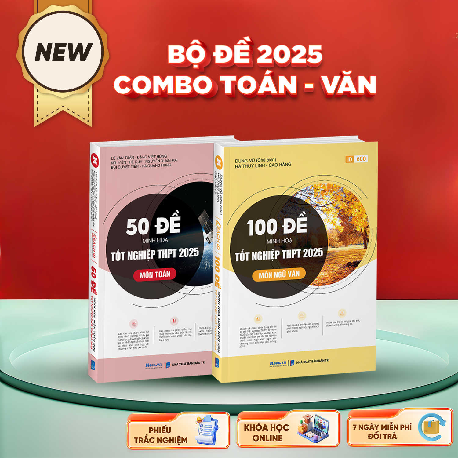 Combo Toán - Văn Bộ Đề Minh Họa 2025