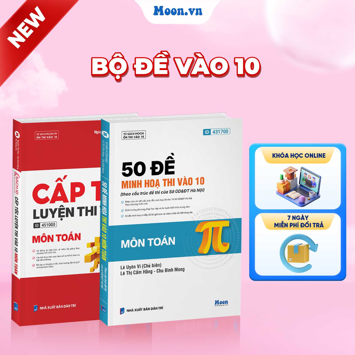 [LỚP 9 SGK MỚI] Combo 50 Đề Toán Sở HN & Cấp Tốc Toán Luyện Thi Vào 10