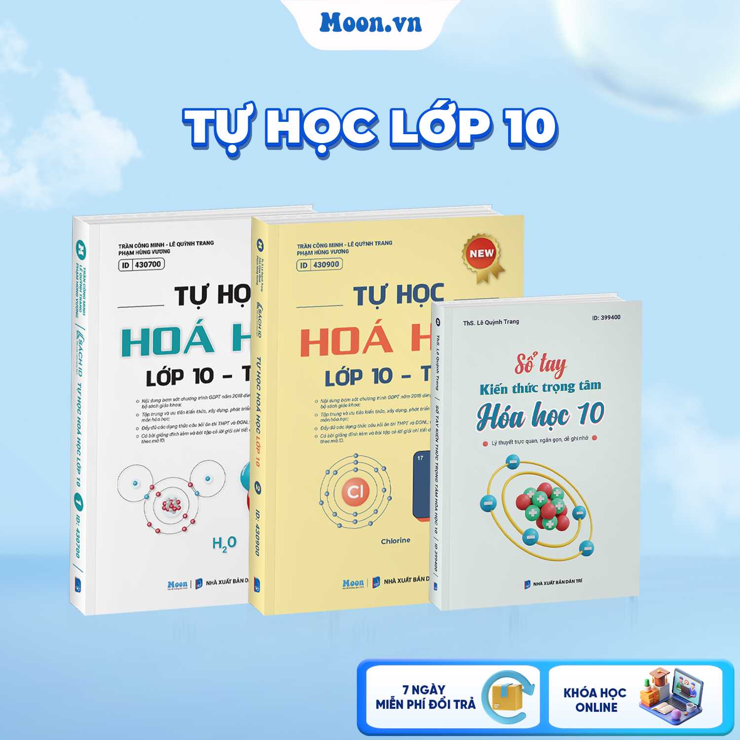 Combo Sổ Tay Kiến Thức Trọng Tâm Hoá 10 Và Tự Học Hóa 10 Tập 1, Tập 2
