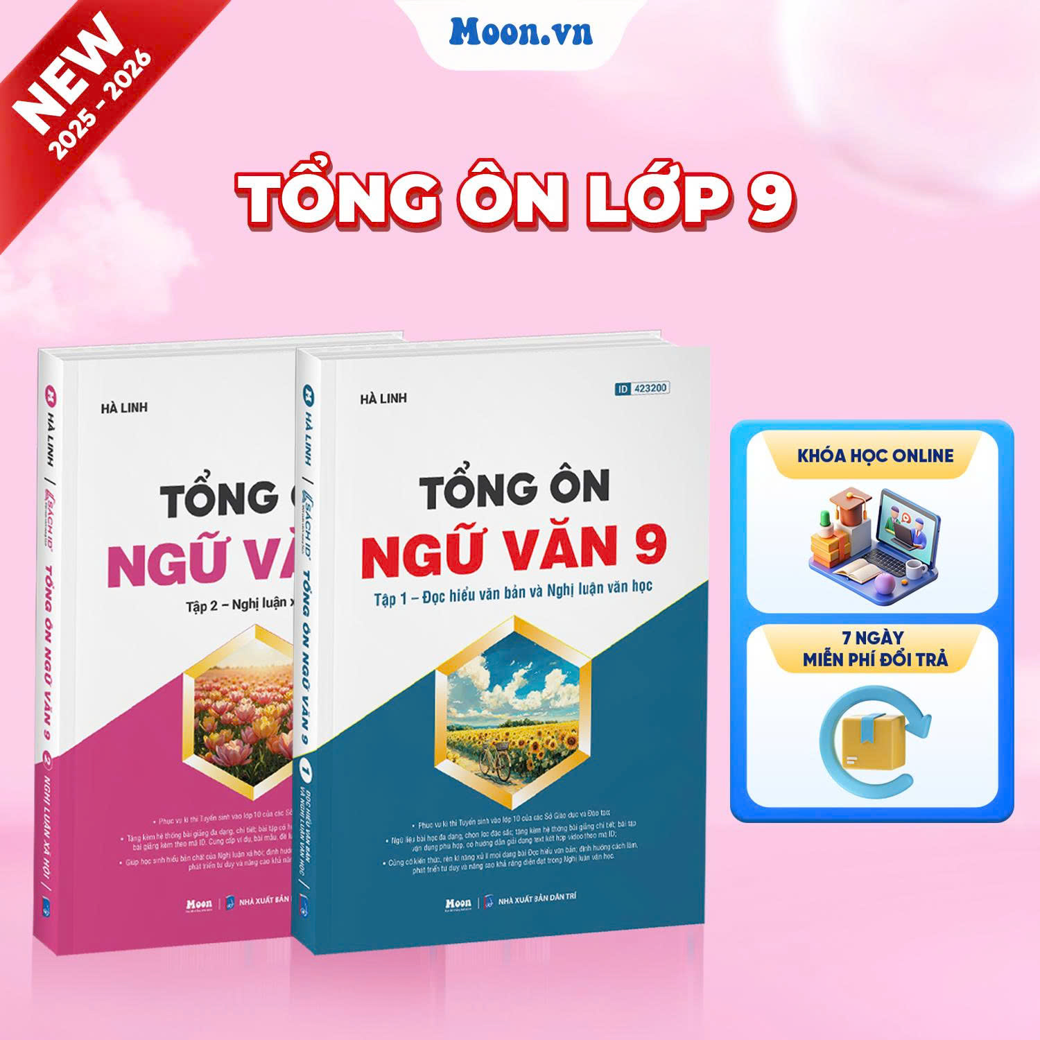 [2025-2026] Combo Tổng ôn Ngữ Văn Lớp 9 Tập 1-2 