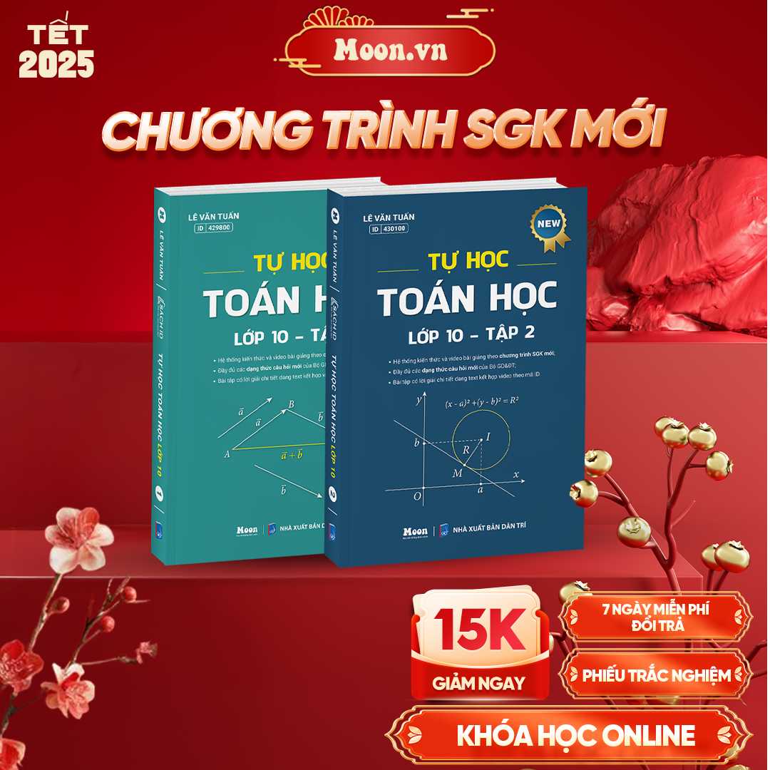 Combo Tự Học Toán Học Lớp 10