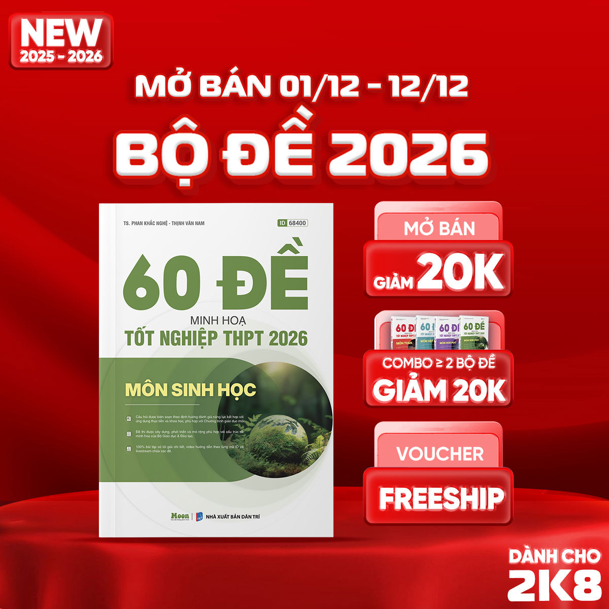 [2025-2026] 60 đề minh họa Tốt nghiệp THPT 2026 môn Sinh học