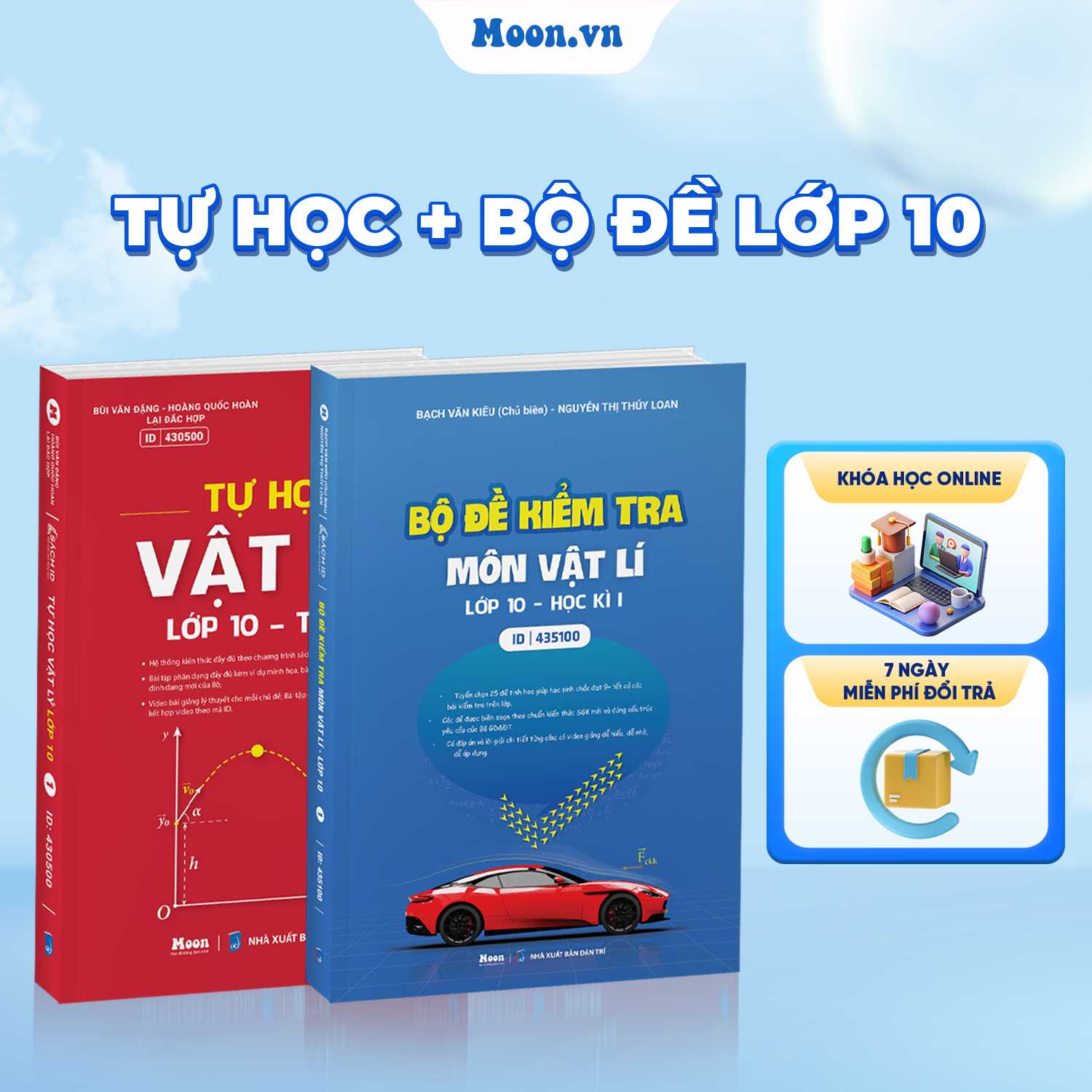 Combo Tự Học Vật Lí 10 Tập 1 & Bộ Đề Kiểm Tra Vật Lí 10 Học Kì 1 - SGK Mới