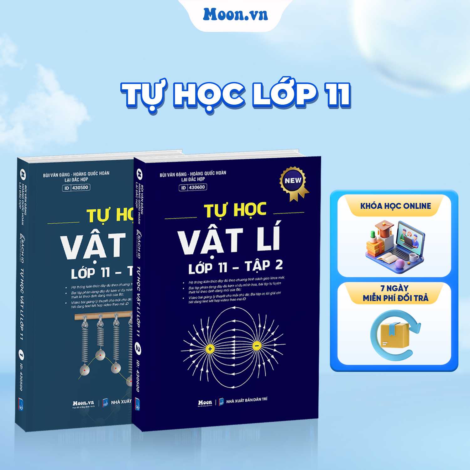 Combo Tự Học Vật Lí Lớp 11 - Tập 1, Tập 2 - SGK Mới