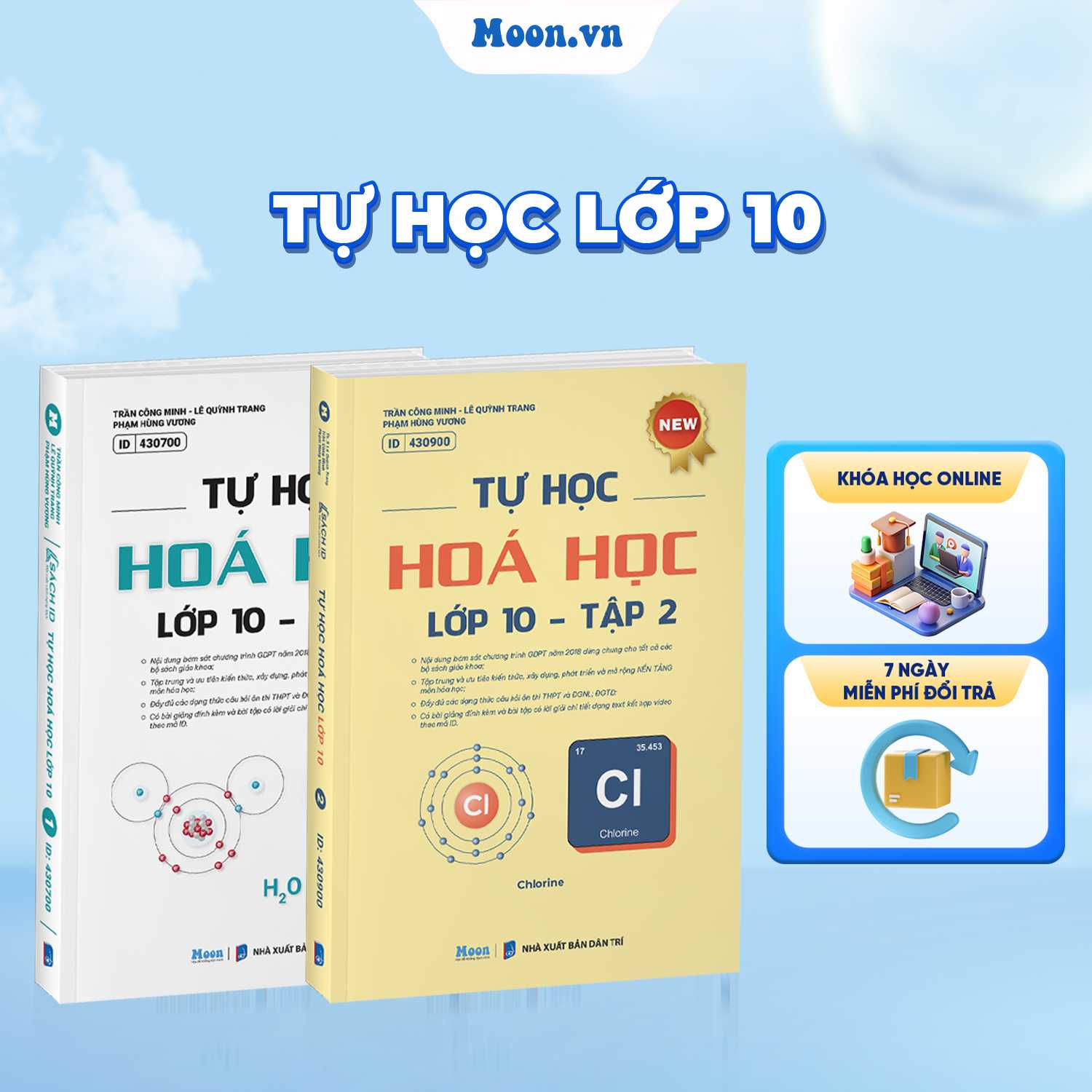 Combo Tự Học Hóa Học Lớp 10 - Tập 1, Tập 2 - SGK Mới