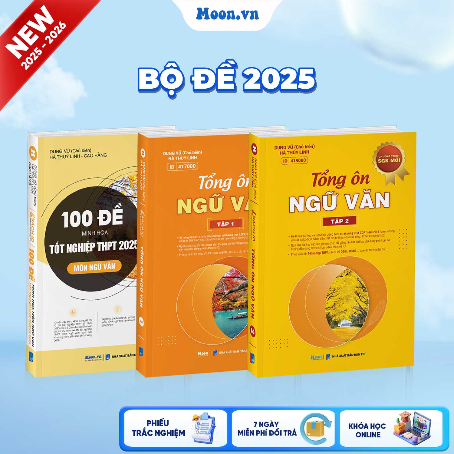 [LỚP 12 SGK MỚI] Combo 100 Đề Minh Họa Ngữ Văn TNPT & Tổng Ôn Ngữ Văn