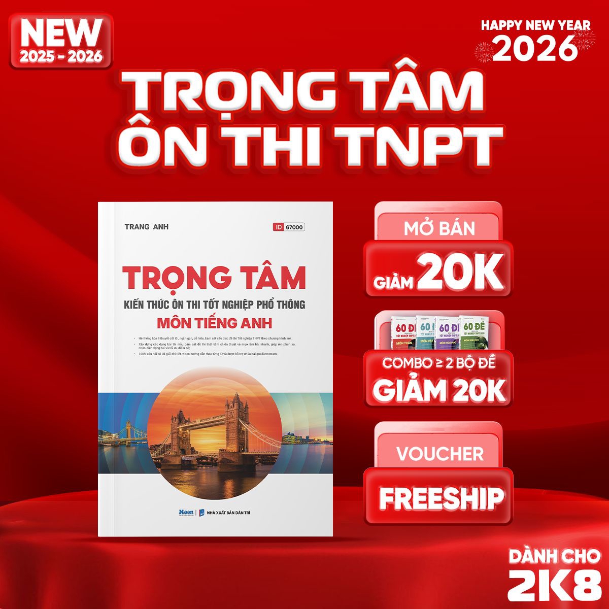 [2025-2026] Trọng Tâm Kiến Thức  Môn Tiếng Anh Ôn Thi TNPT