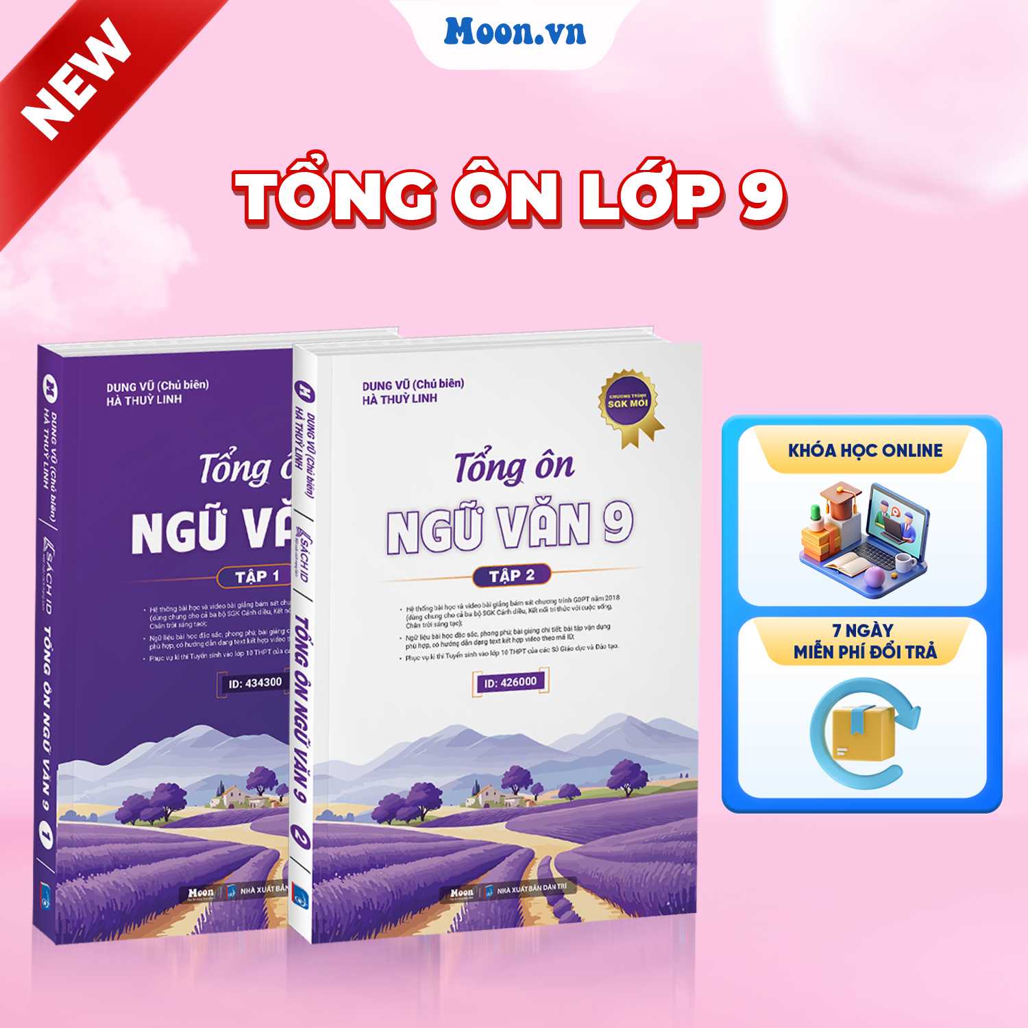 [LỚP 9 SGK MỚI] Combo Tổng ôn Ngữ Văn Lớp 9 tập 1-2 