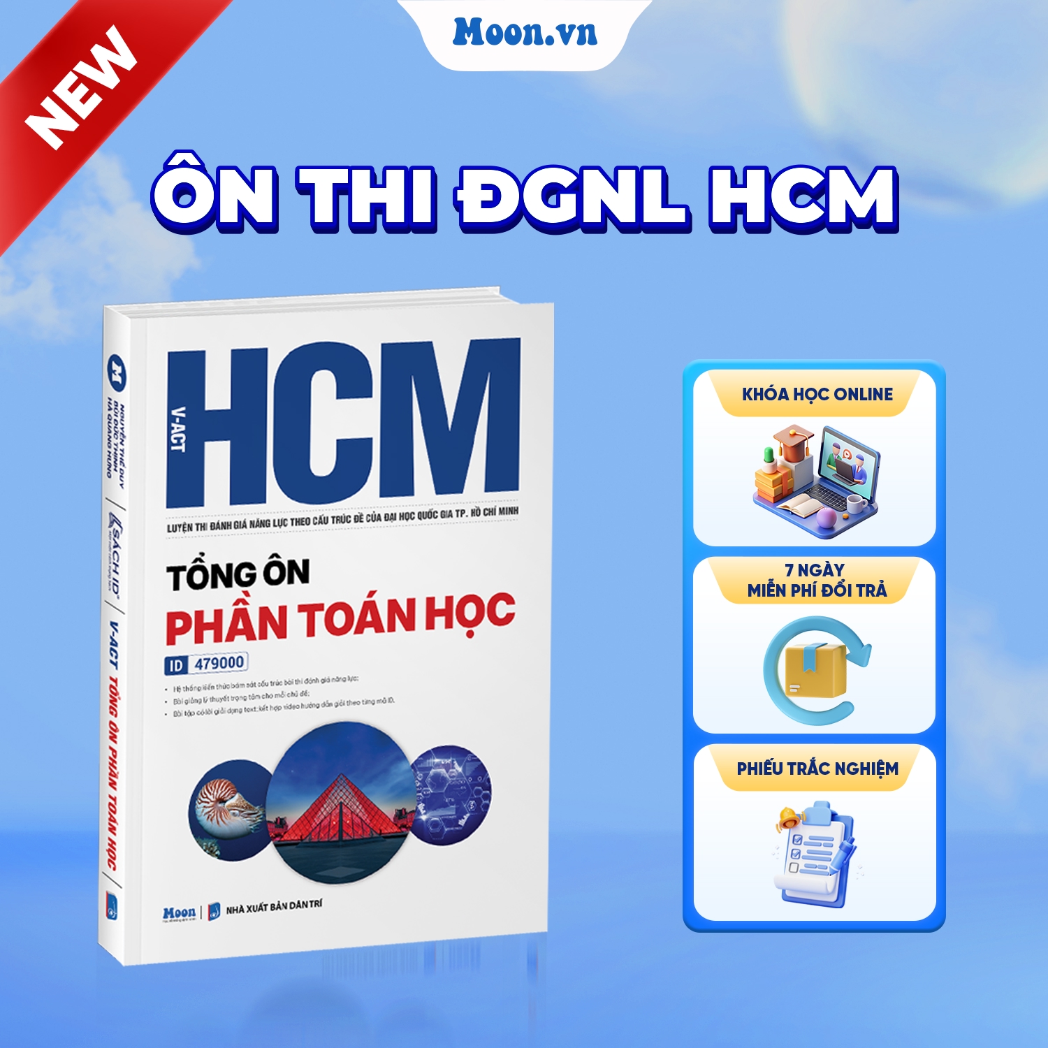 [2025-2026] HCM - VACT Luyện thi Đánh giá năng lực theo cấu trúc đề của Đại học Quốc gia TP. Hồ Chí Minh - Tổng ôn phần Toán học