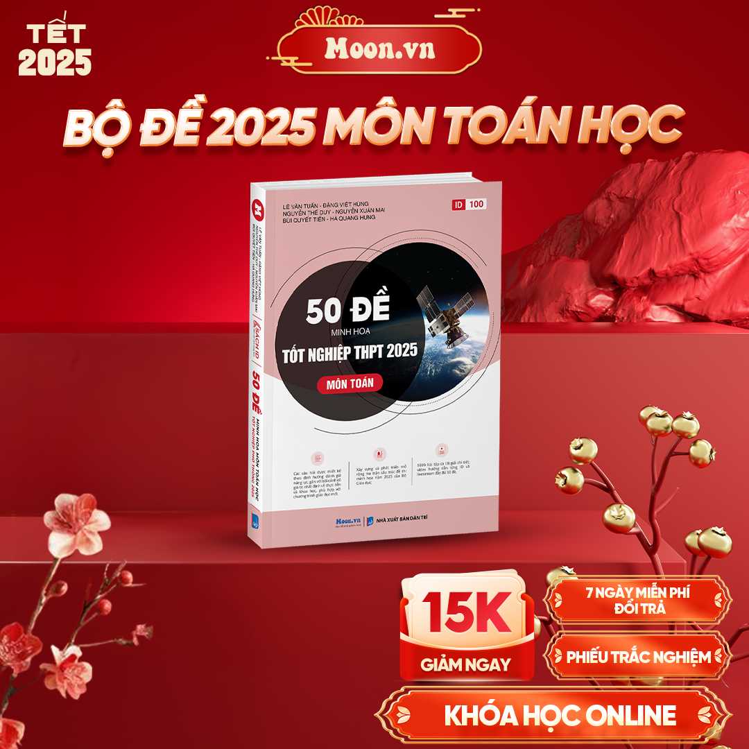 50 Đề Minh Họa Môn Toán Học TNPT 2025