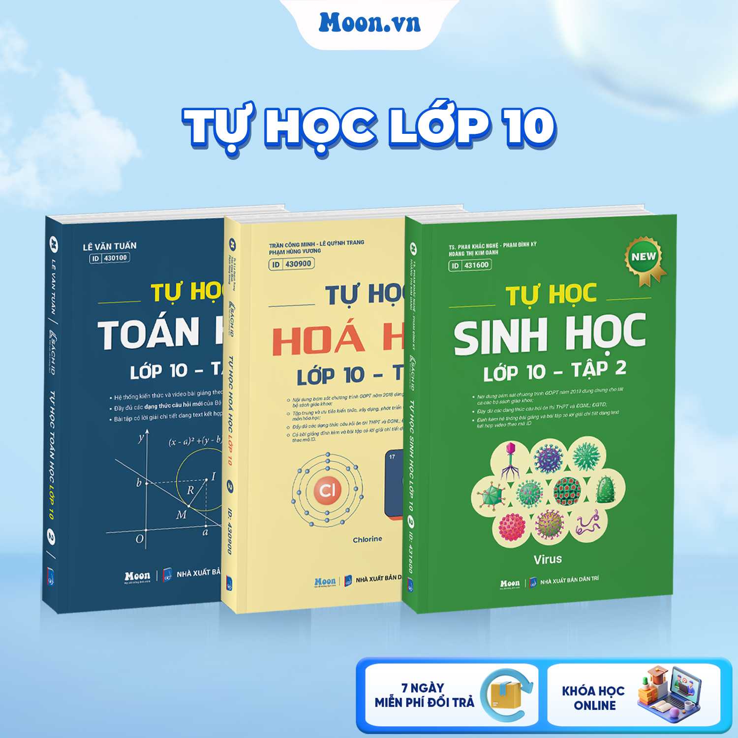Combo Tự Học Toán Hóa Sinh 10 - Tập 2 - Ôn Thi Tốt Nghiệp THPT, ĐGNL, ĐGTD 2025