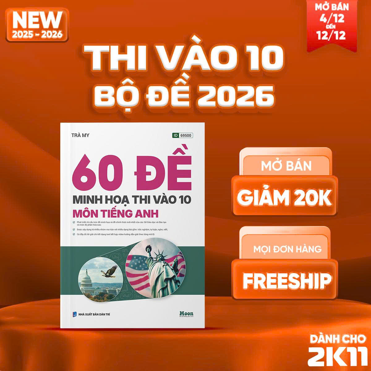 [2025-2026] 60 đề minh họa thi vào 10 môn Tiếng Anh