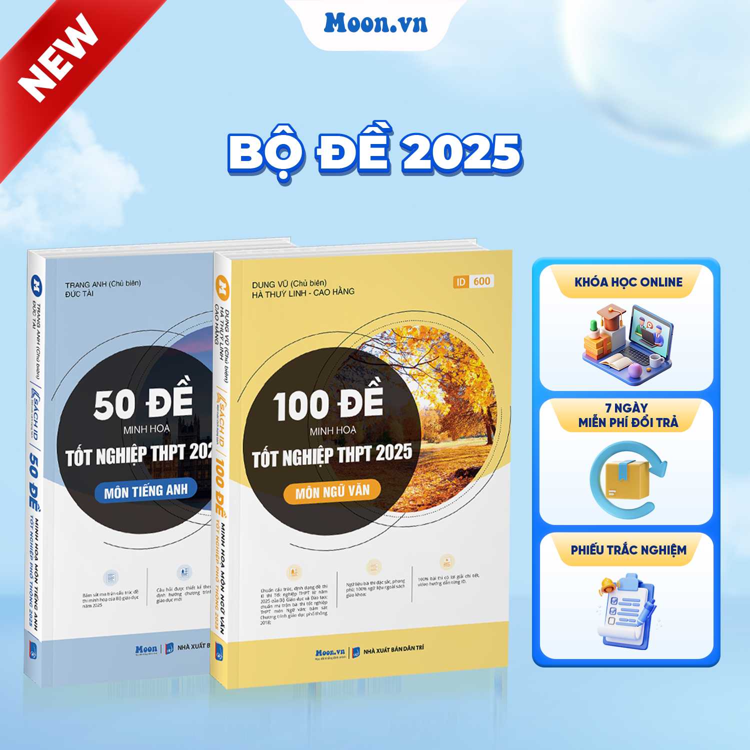 Combo Anh - Văn Bộ Đề Minh Họa 2025