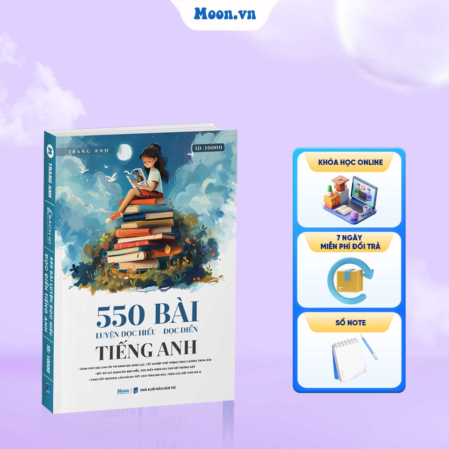 550 Bài Luyện Đọc Hiểu - Đọc Điền Môn Tiếng Anh - SGK Mới - Ôn Thi ĐGNL 2025, Thi Tốt Nghiệp THPT 2025
