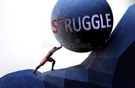Struggle to do sth