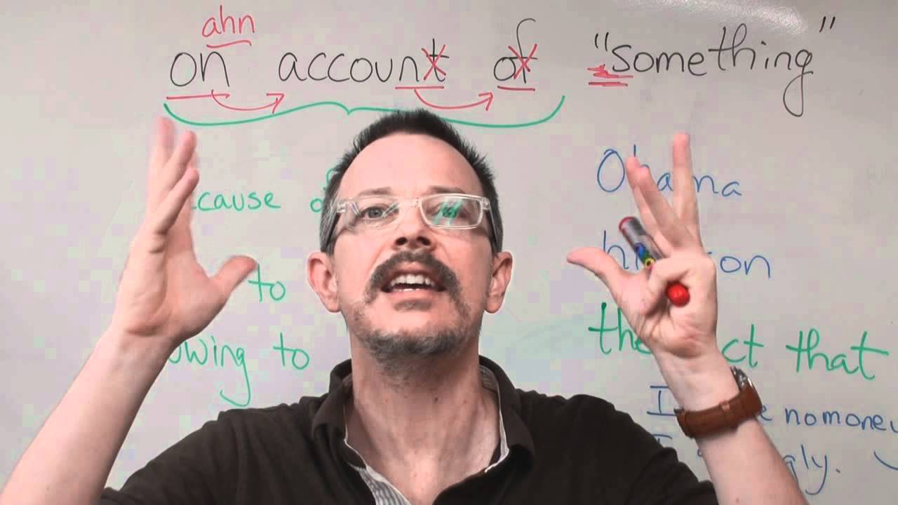 On account of