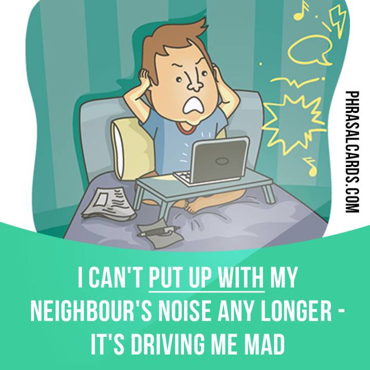 put up with