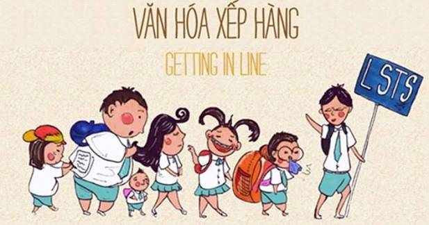 stand in line